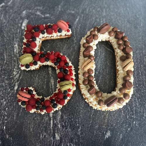 Commandez un gateau d'anniversaire pour vos 50 ans